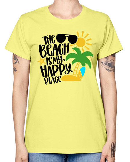 The Beach Is My Happy Place Style 12# - summer -  Missy T-Shirt