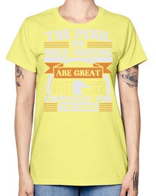 The perils of duck hunting are great especially for he duck Style 15# - ducks -  Missy T-Shirt