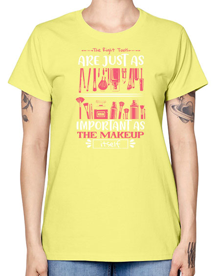 The right tools are just as important as the makeup itself Style 181# - beauty - fashion -  Missy T-Shirt