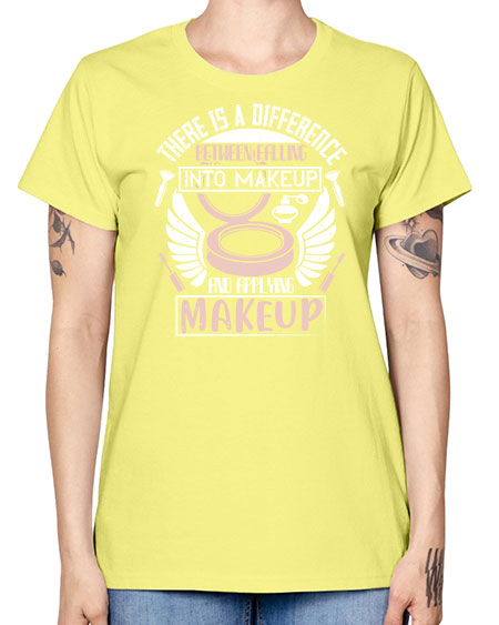 There is a difference between falling into makeup and applying makeup Style 178# - beauty - fashion -  Missy T-Shirt