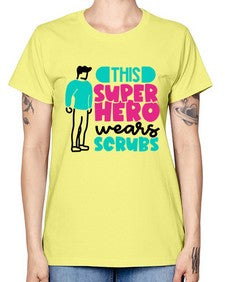 This Superhero Wears Scrubs Style Style 1564# - nurse -  Missy T-Shirt