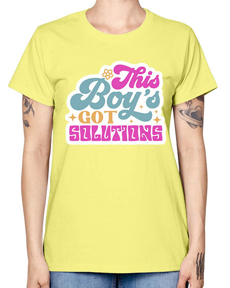 This boys got solutions 19# - general science -  Missy T-Shirt