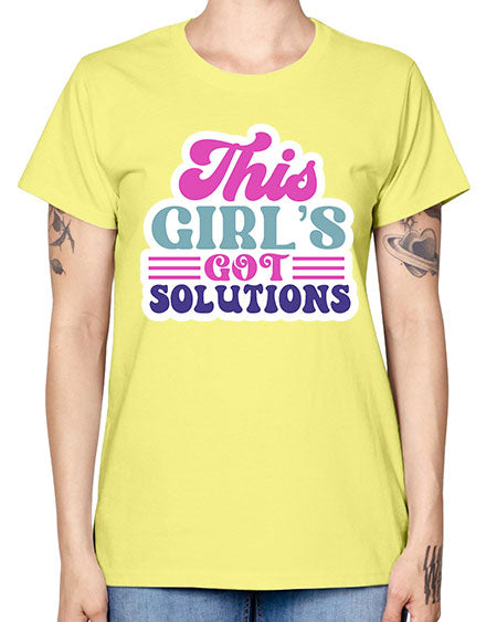 This girls got solutions 16# - general science -  Missy T-Shirt