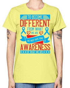 To become different from what we are we must have some awareness of what we are Style 11# - Self awareness -  Missy T-Shirt