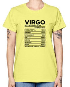 Virgo Nutrition Facts 530# - virgo -  Missy T-Shirt