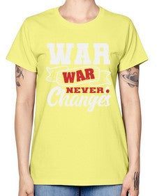 Warwar never changes 54# - video games -  Missy T-Shirt