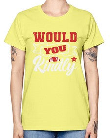 Would you kindly 55# - video games -  Missy T-Shirt
