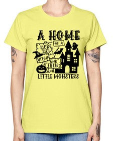 a home of a were wolf witch and their little monsters 53# - witch -  Missy T-Shirt