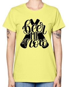 beer me now 657# - beer -  Missy T-Shirt