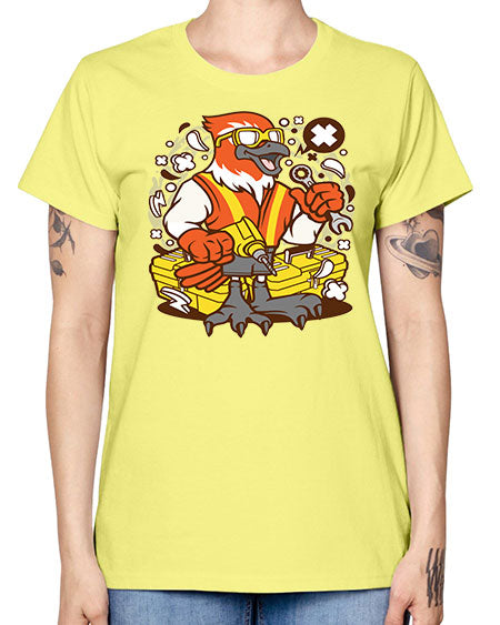 bird mechanic worker 21# - birds -  Missy T-Shirt