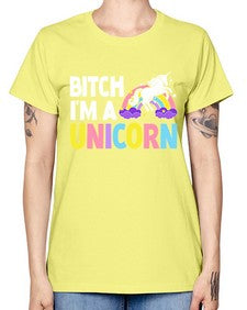 bitch im a unicorn 61# - unicorn -  Missy T-Shirt