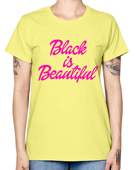black is beautiful 200# - black words and phrases -  Missy T-Shirt