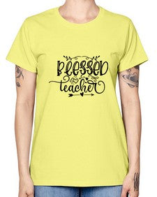 blessed teacher 25# - teacher -  Missy T-Shirt