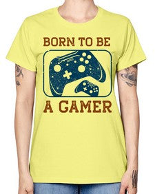 born to ba a gamer 63# - video games -  Missy T-Shirt