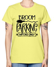 broom parking witches only 46# - witch -  Missy T-Shirt