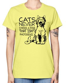 cats never strike a pose that isnt photogenic - cats -  Missy T-Shirt