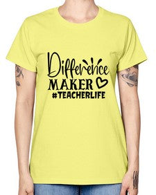 difference maker teacherlife Style 121# - teacher -  Missy T-Shirt