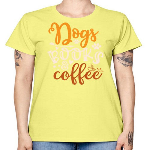 dogs books coffee 130# - dogs -  Missy T-Shirt