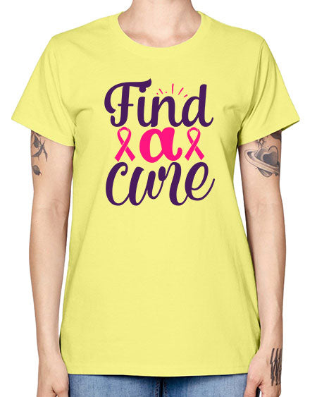 find a cure Style 12# - breast cancer -  Missy T-Shirt