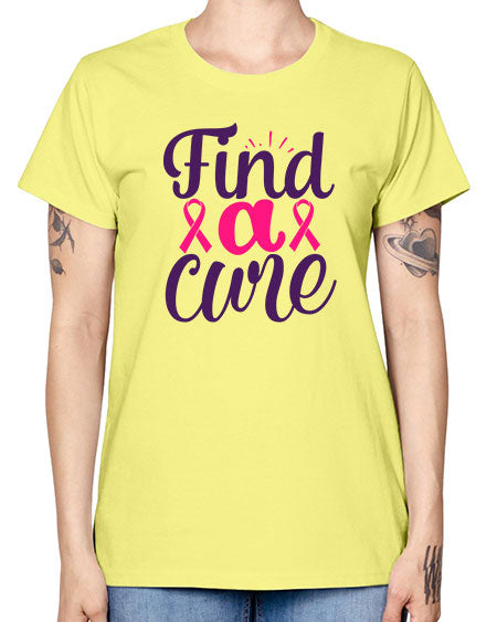 find a cure - breast cancer -  Missy T-Shirt