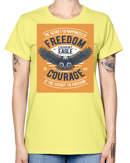 freedom eagle 35# - birds -  Missy T-Shirt