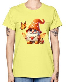 gnome with butterfly 06# - gnome -  Missy T-Shirt