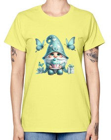 gnome with butterfly 10# - gnome -  Missy T-Shirt