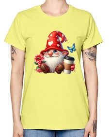 gnome with butterfly 12# - gnome -  Missy T-Shirt