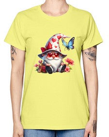 gnome with butterfly 13# - gnome -  Missy T-Shirt