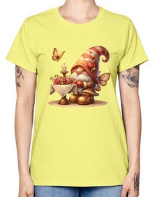 gnome with butterfly 21# - gnome -  Missy T-Shirt