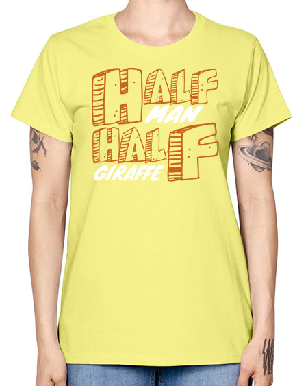 half man half giraffe - giraffee -  Missy T-Shirt