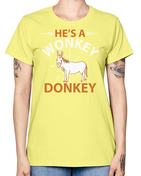 he’s a wonky donkey Style 4# - donkey -  Missy T-Shirt