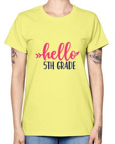hello fifth grade 258# - fifth grade -  Missy T-Shirt