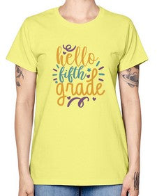 hello fifth grade 261# - fifth grade -  Missy T-Shirt