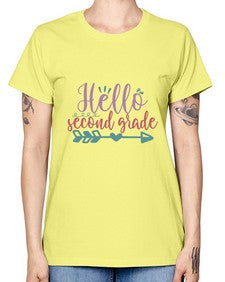 hello second grade 320# - second grade -  Missy T-Shirt