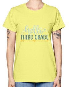 hello third grade 339# - third grade -  Missy T-Shirt