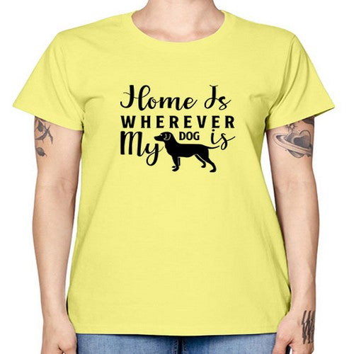 home is wherever my dog is 154# - dogs -  Missy T-Shirt