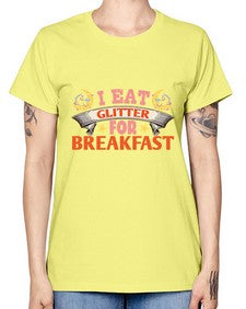 i eat glitter for breakfast 179# - unicorn -  Missy T-Shirt