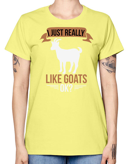 i just really like goats ok Style 3# - goat -  Missy T-Shirt