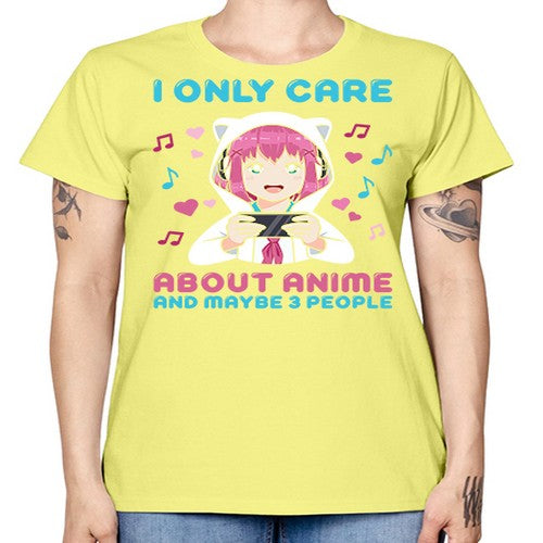 i only care about anime and maybe people234# - anime -  Missy T-Shirt