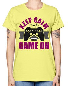 keep calm and game on 132# - video games -  Missy T-Shirt