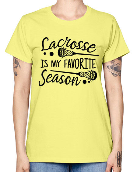 lacrosse is my favorite season 14# - lacrosse -  Missy T-Shirt