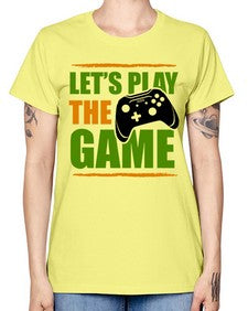 lets play the game 136# - video games -  Missy T-Shirt