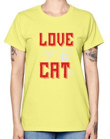 love my cat Style 67# - cats -  Missy T-Shirt