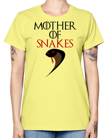 mother of snakes - snake -  Missy T-Shirt