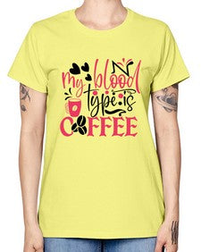 my blood type is coffee Style Style 1099# - nurse -  Missy T-Shirt