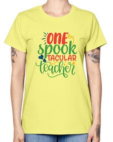 one spook tacular teacher Style 329# - teacher -  Missy T-Shirt