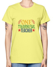 one thankful teacher Style 335# - teacher -  Missy T-Shirt