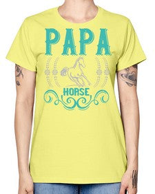 papa horse Style 26# - horse -  Missy T-Shirt