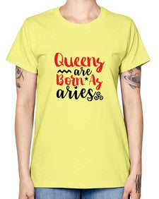 queens Are Born As Aries 384# - aries -  Missy T-Shirt